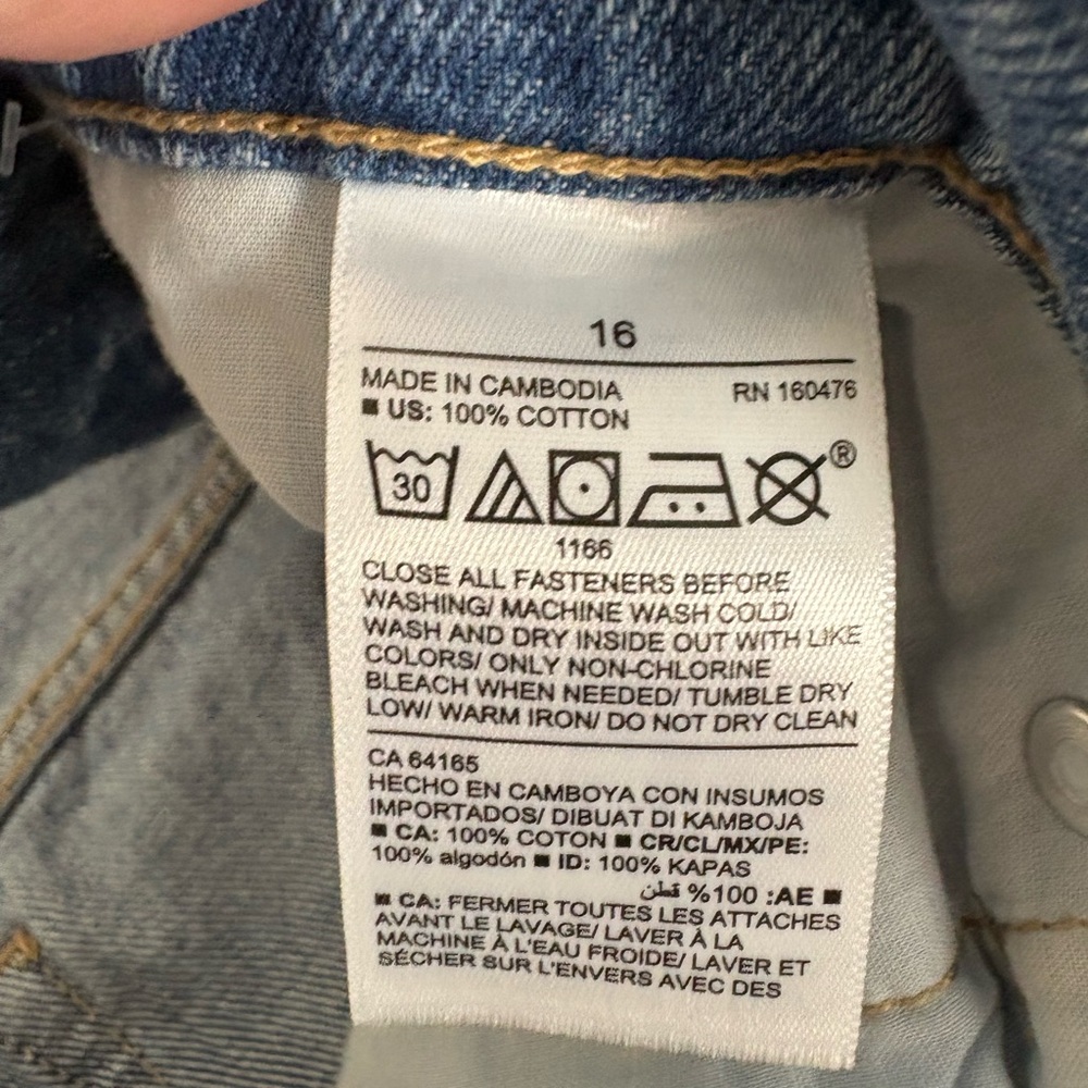 Old Navy US Women's Plus Sz 16 Higher High-Rise‎ Raw Hem Cropped Jeans NEW - Picture 12 of 12